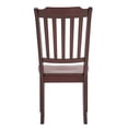 thumbnail image 6 of Weston Home Farmhouse Slat Back Wood Dining Chairs, Set of 2, Antique Berry Red Finish, 6 of 8