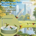 thumbnail image 3 of Parrot Shower, Parakeet Bird Bath For Cage Indoor, Parrot Bird Shower Budgie Bath Guard, Automatic Circulating Water Bathtub For Pet Bird, Lovebird, Cockatiel, Finches, Cockatoo, Conure Green, 3 of 8