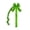 Green-2A Home Decor, variant on karymi St Patrick's Day Bow Decoration for Kitchen Cabinet Doors, Green Four Leaf Clovers Fabric Ribbon, 17.7 Inch Festive Holiday Accent Easy to Install Gifts for Men