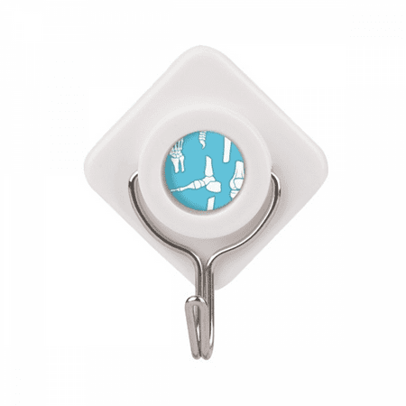 

Human Bone Blue Illustrations Cartoon Adhesive Wall Hooks Hanging Self Sticky