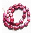 thumbnail image 2 of 3 Yummy Raspberry FW Teardrop Coin Pearls 8895, 2 of 3