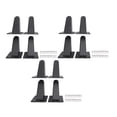thumbnail image 1 of 12 Piezas 8Cm Patas de Metal Ajustables Patas de Mesa de Aleación de Aluminio Gruesas Pies de Sofá Cama Patas de Armario de TV-Negro, 1 of 5