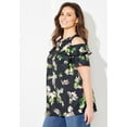 thumbnail image 3 of Catherines Women's Plus Size Open-Shoulder Georgette Top, 3 of 4