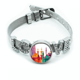 thumbnail image 1 of El antiguo Egipto Morden ciudad modelo Pulsera pulsera pulsera de cristal amor pulsera ajustable, 1 of 2