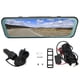 thumbnail image 2 of Cámara de tablero con espejo de 9,66 pulgadas, pantalla táctil completa, 1080P HD, ángulo amplio de 170°, transmisión de medios, cámara de espejo retrovisor frontal y trasero, 2 of 15