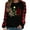Black, variant on Tbopshirt Womens Hoodless Sweatshirts,Plus Size Essential Crewneck Sweatshirts Long Sleeve Plaid Christmas Print Splicing Round Neck Pullover T-Shirt Tops