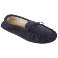 thumbnail image 1 of Mokkers Mens Jake Real Suede Moccasin Slippers, 1 of 2