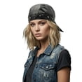 thumbnail image 1 of Gothic Headwear Beret with Lace Up Closure for All-Season Styling and Versatile Accessories, 1 of 4