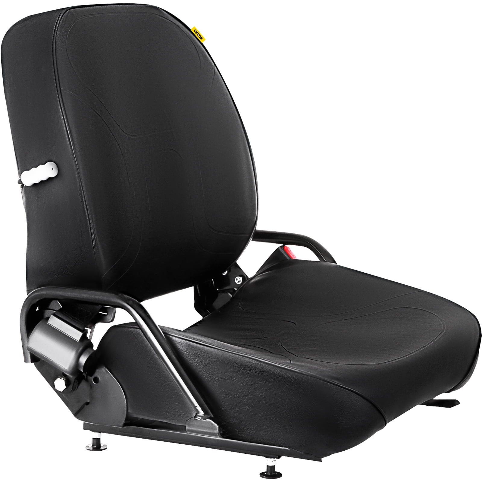 Universal Forklift Suspension Seat Komatsu Style Waterproof w/ Back Headrest 