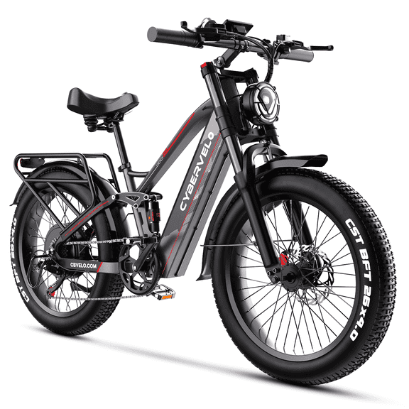 26“ Electric Bike for Adult,5000w Peak,up 150 Miles 52V 40Ah Battery Ebike,26" x 4.0 Fat Tire Adult Electric Bicycles for All Terrain,Electric Mountain E-Bike,UL Certified Commuter Ebikes, 7-Speed