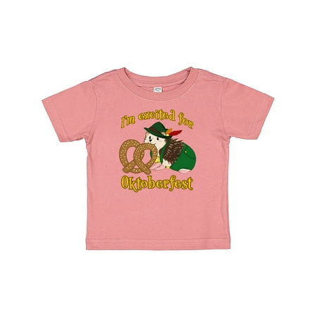 

Inktastic I m Excited for Oktoberfest with Cute Hedgehog Gift Baby Boy or Baby Girl T-Shirt