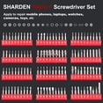 thumbnail image 6 of Humwam, Chrome Vanadium Steel 9.4 x 5.3 x 1.1 Inch Magnetic Metal P Screwdrivers 140 Pieces, 6 of 7
