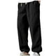 thumbnail image 1 of Puntoco Pantalones de lino para tiempo libre con ventilación, estilo fino y con sensación de suspensión para hombre, 1 of 2