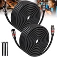 thumbnail image 1 of Cables XLR Bietrun de 30 m, 2 paquetes, premium, resistentes y balanceados, 1 of 8