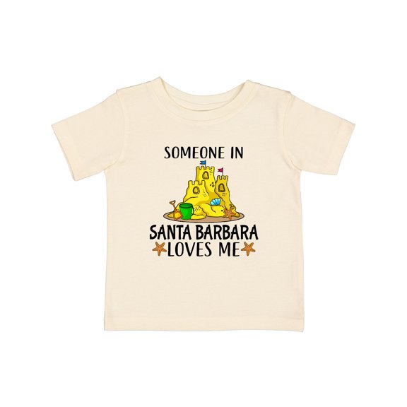 Inktastic Someone in Santa Barbara Loves Me Boys or Girls Baby T-Shirt
