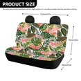 thumbnail image 4 of FUIALDOLG Tropical Leaves Rear Bench Seat Covers with SUV Sedan, Comfortable Dustproof Stretch Waterproof Back Seat Protectors (2 Pack), 4 of 7