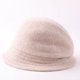 thumbnail image 5 of Sombrero de pescador de lana pura estilo coreano para otoño e invierno, artístico, térmico, resistente al viento, a juego, plegable, 5 of 5