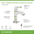 thumbnail image 4 of Symmons SLS5612STNPP Oak 1.0 GPM Single Hole Bathroom Faucet - Nickel, 4 of 5
