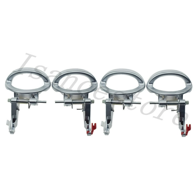 Pour 07-12 pour Dodge Nitro Intérieur Poignée de Porte Gauche et Droite Chrome Ensemble de 4 Pcs
