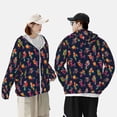 thumbnail image 2 of KLL Colorful Birds Print Men's Women’s UPF 50+ Sun Protection Outdoor Hoodie Jacket Long Sleeve Fishing Hiking Performance Shirt- X-Large, 2 of 5