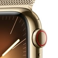 thumbnail image 3 of Apple Watch Series 9 With Blood Oxygen. GPS + Cellular 41mm Gold Stainless Steel Case with Gold Milanese Loop., 3 of 10