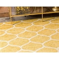 thumbnail image 3 of Unique Loom 3146466 3 ft. 3 in. x 5 ft. 3 in. Rounded Trellis Frieze Rectangular Rug, Yellow, 3 of 5