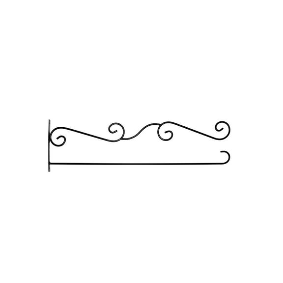 Briarwood Lane Wrought Iron Scroll Garden Flag Holder Wall Bracket
