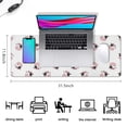 thumbnail image 5 of Long Mouse Pads for Desk,White Cow Bow Pattern Desk Mats on Top Of Desks, Desk Mouse Pad Extra Large with 3mm Non-Slip Base and Stitched Edge for Gaming,Office,Work,Home 31.5"x11.8", 5 of 6