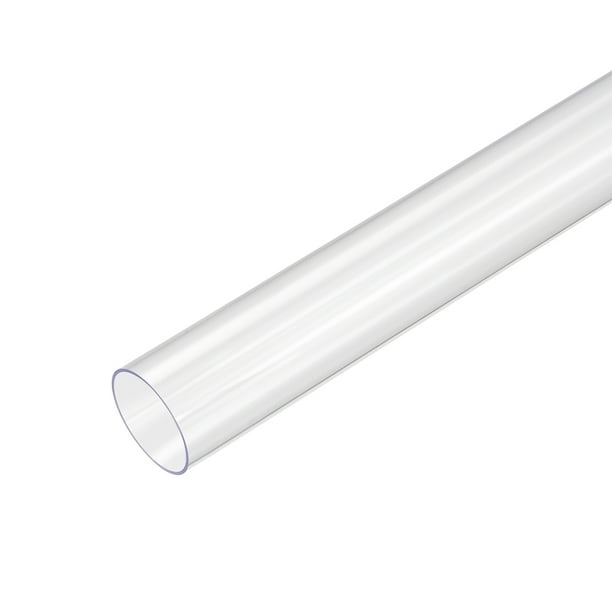 PVC Rigid Round Clear Tubing 13/16 inch ID x 11/4 inch OD 1.6ft