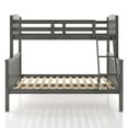 thumbnail image 2 of Furniture of America Tales Wood Twin over Full Bunk Bed with Ladder in Gray, 2 of 8
