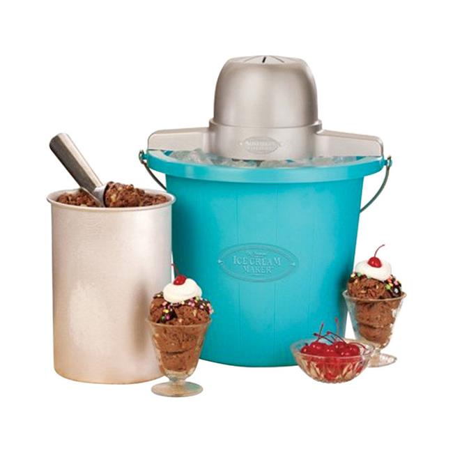 Nostalgia 8482614 4 qt. Blue Ice Cream Maker 15 x 12 x 12 in