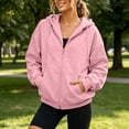 thumbnail image 5 of Royisotas Drawstring Zip Up Hoodies for Women Fall Sweatshirts Jackets Casual Comfy Tops Outfits Clothes with Pocket, 5 of 10