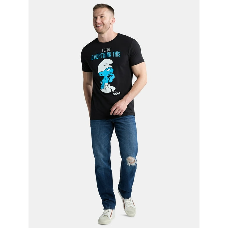 ★2025SS新作★WKNDRS X SMURFS★LOVER T-SHIRT Smurfs Men's & Big Men's Cotton Graphic Tee with Short
