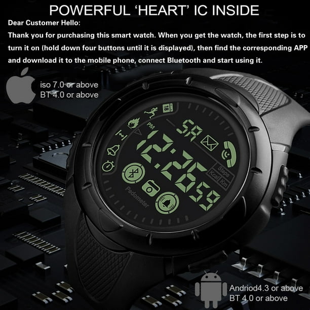 Led deals watch bluetooth