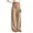 Khaki #54, variant on DORKASM Corduroy Pants for Women High Waist Elastic Waist Baggy Trousers Wide Leg 2026 Loose Fit Solid Color Basic Fall Winter Palazzo Pants with Pockets Beige S
