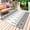 White, variant on Teal Black Boho Outdoor Rug 3x5 Ft - Reversible Patio Rug Outdoor Camping Rugs, Vintage Ethnic Tribe Abstract Art Retro Indoor Outdoor Area Rugs, Non-Slip Outdoor Carpet Runner for Deck/Porch