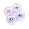 thumbnail image 3 of MAGIDEAL 4 Pieces Skateboard Wheels Longboard Wheels Transparent PU Luminous Smooth Parts Violet, 3 of 8