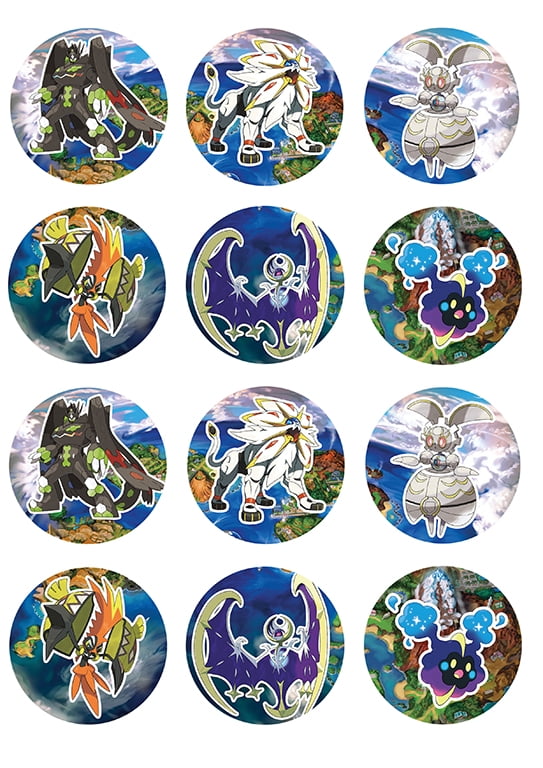 Pokemon Sun Moon Sun Legendary Cupcakes 12ct Walmart Com