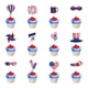 thumbnail image 5 of Toystoory El plástico celebra el patriotismo con una decoración de bandera única para eventos del 4 de julio que crean un artículo de Kits de decoración para fiestas, 5 of 6