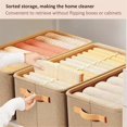 thumbnail image 4 of Multi-Functional Closet Organizer,Steel Ring Storage Box, Fabric Folding Bedroom Wardrobe Clothes Storage Box A, 4 of 5