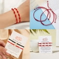 thumbnail image 2 of 7 Knots Red Rope Bracelet Male Female Youth Friendship Bracelet Good Luck Amulet, 2 of 15