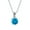 Blue, variant on Womens 2CTW Black Mystic Rainbow CZ Solitaire Pendant Necklace