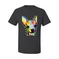 thumbnail image 2 of Wild Bobby Dean Russo Colorful Chihuahua Dog Lover Men Graphic Tee, Charcoal, Large, 2 of 5