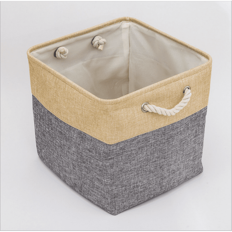 Wicker Storage Box Cube Storage Baskets Woven Shelf Basket Organizer  Natural Storage Bins Pantry Toy Bedding Storage Container