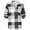 White, variant on LYXSSBYX Womens Long Sleeve Dress Hot Sale Clearance Women Casual Cotton Long Sleeve Plaid Shirt Women's Slim Jacket Shirt Top