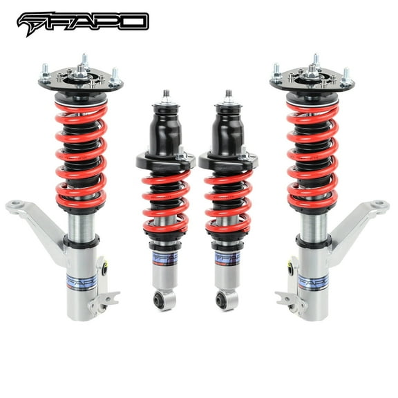 FAPO Hight Adjustable Coilover Suspension Kit, Honda Civic 7th Gen EM/ES 2001-2005 for Honda Civic SI EP3 2001-2005 for Honda Civic 7th Gen Type-R EP3 2001-2005，Mono-Tube Shock Absorber