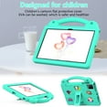 thumbnail image 2 of For T-Mobile REVVL Tab 5G Tablet 10.36 inch 2023,Cute Kids Kawaii Cover 3D Cartoon Handle & Stand Soft Silicone Shockproof Lightweight Rugged EVA Foam Case,Mintgreen, 2 of 8
