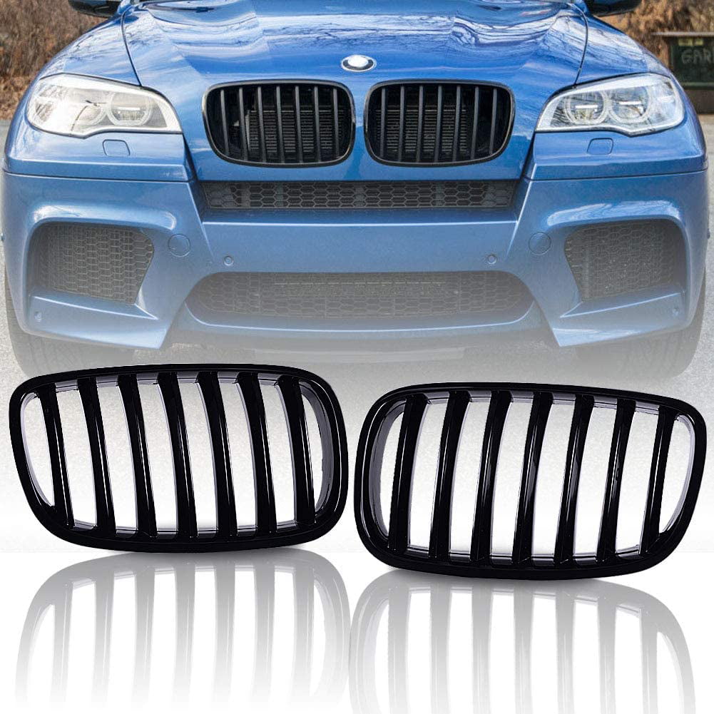 FOR BMW X3 E83 2006-2010 NEW FRONT BUMPER KIDNEY GRILLE CHROME/BLACK RIGHT O/S