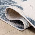 thumbnail image 4 of JONATHAN Y Tropical Leaf Indoor Outdoor Area Rug 8x10 Cream/Dark Blue, Monstera High-Low for Backyard, Patio, Porch, Easy-Cleaning, High Traffic, Pet-Friendly, Non-Shedding (AMC113E-8), 4 of 8