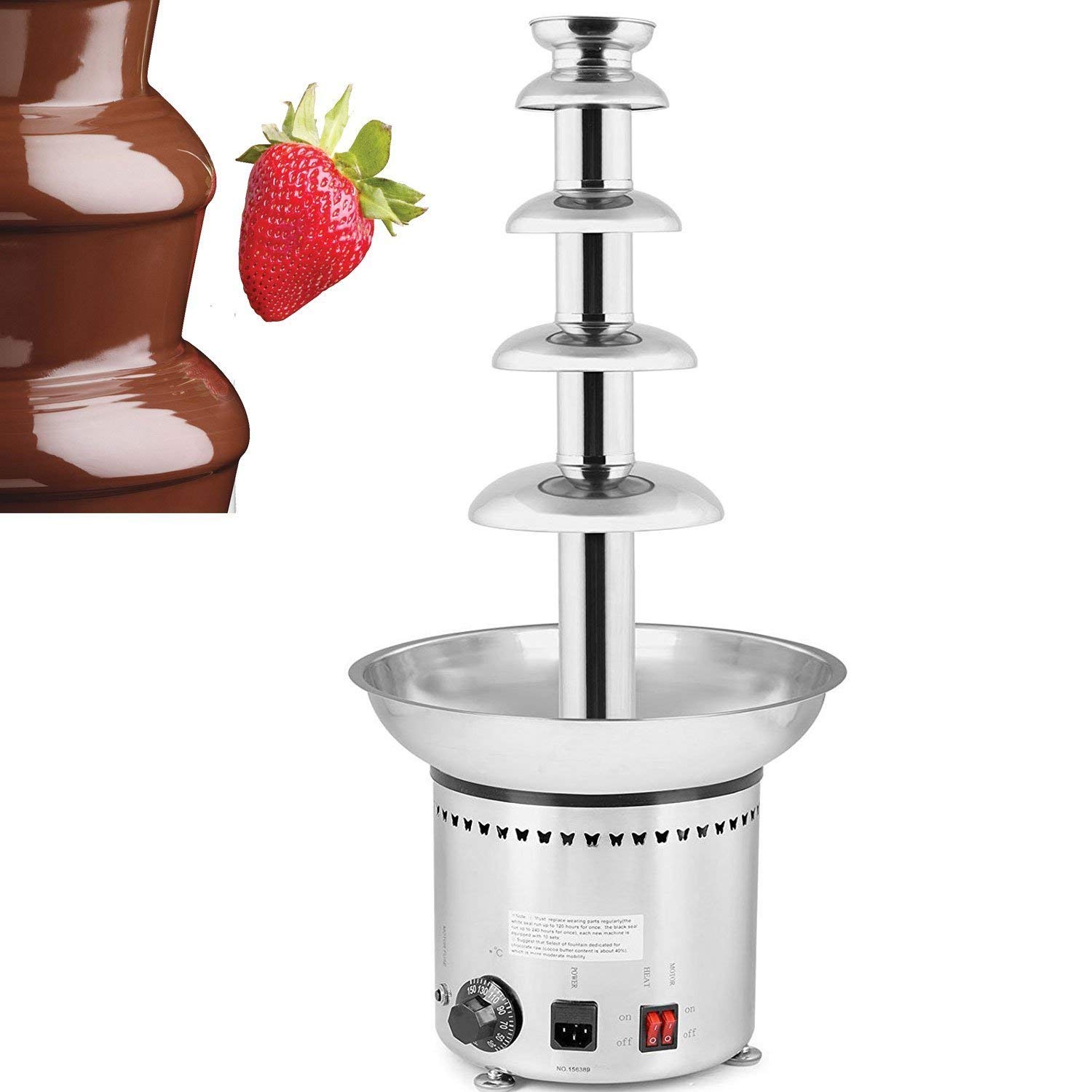 L/&B-MR The Home Chocolate Fountain with Serving Trays Chocolate Fountains And Chocolate Fondues
